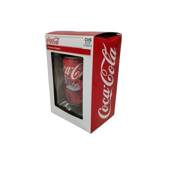 Coca Cola Santa Coke Can 3 in Christmas Tree Holiday Ornament Kurt Adler - Picture 3 of 8